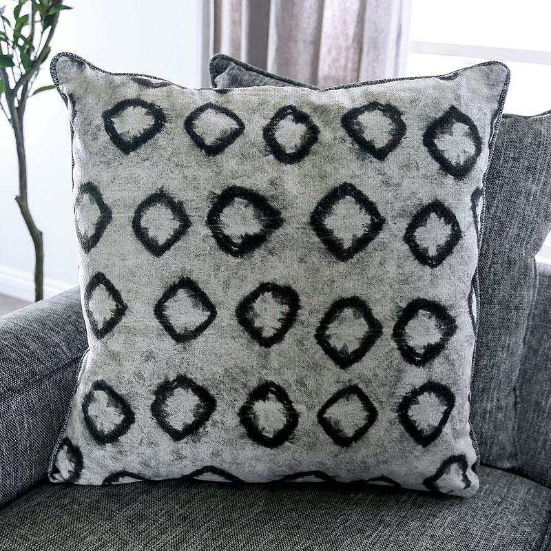 Basie Gray Stationary Sofa & Loveseat 2pc