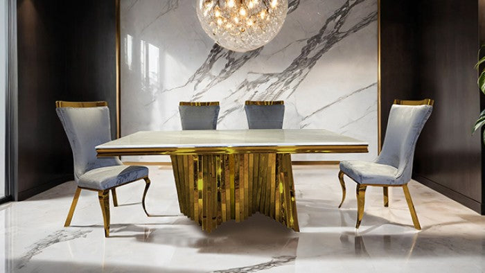 Basilicata Gold/Gray Chair (Set of 2)