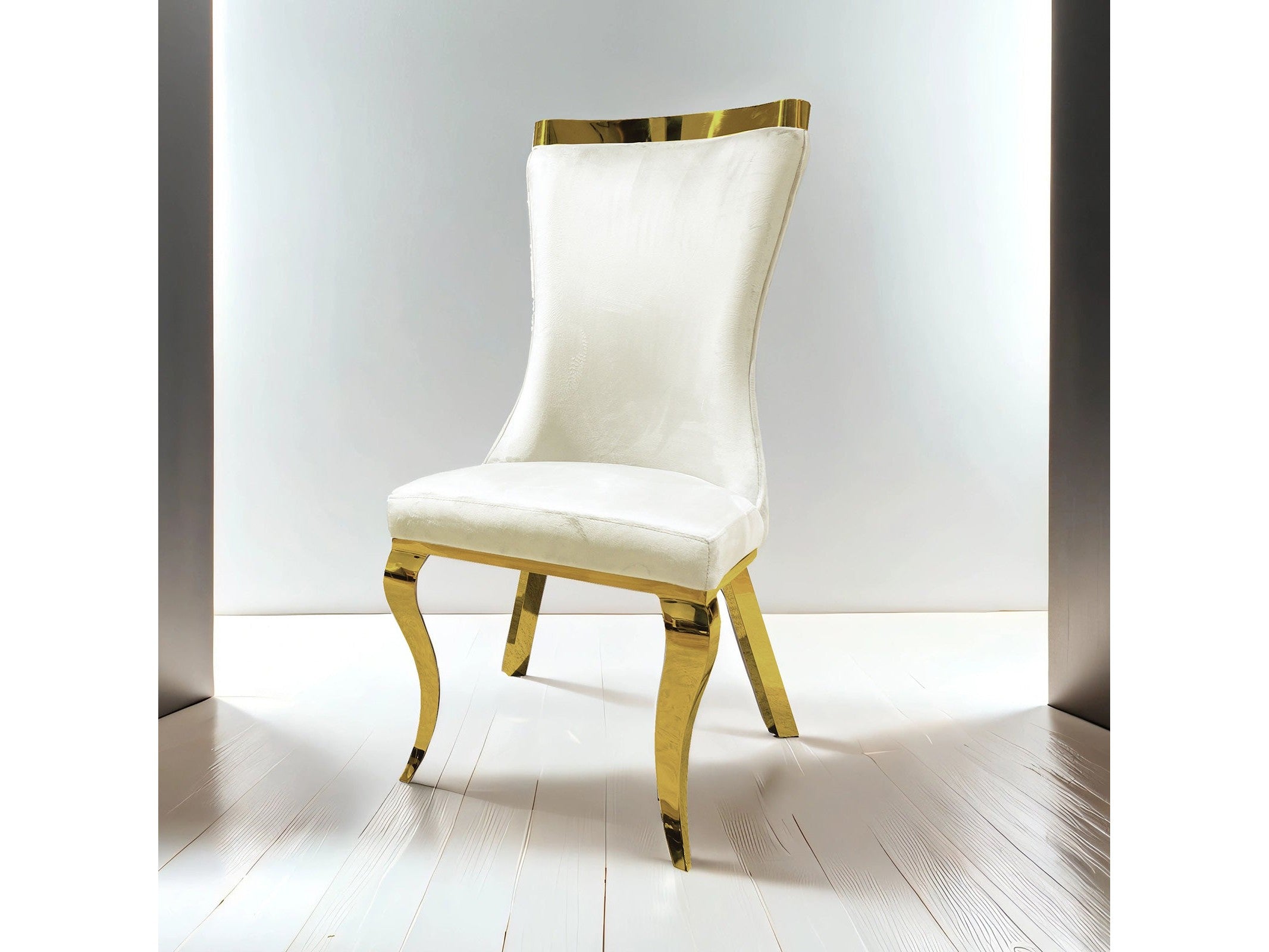 Basilicata Gold/White Chair (Set of 2)