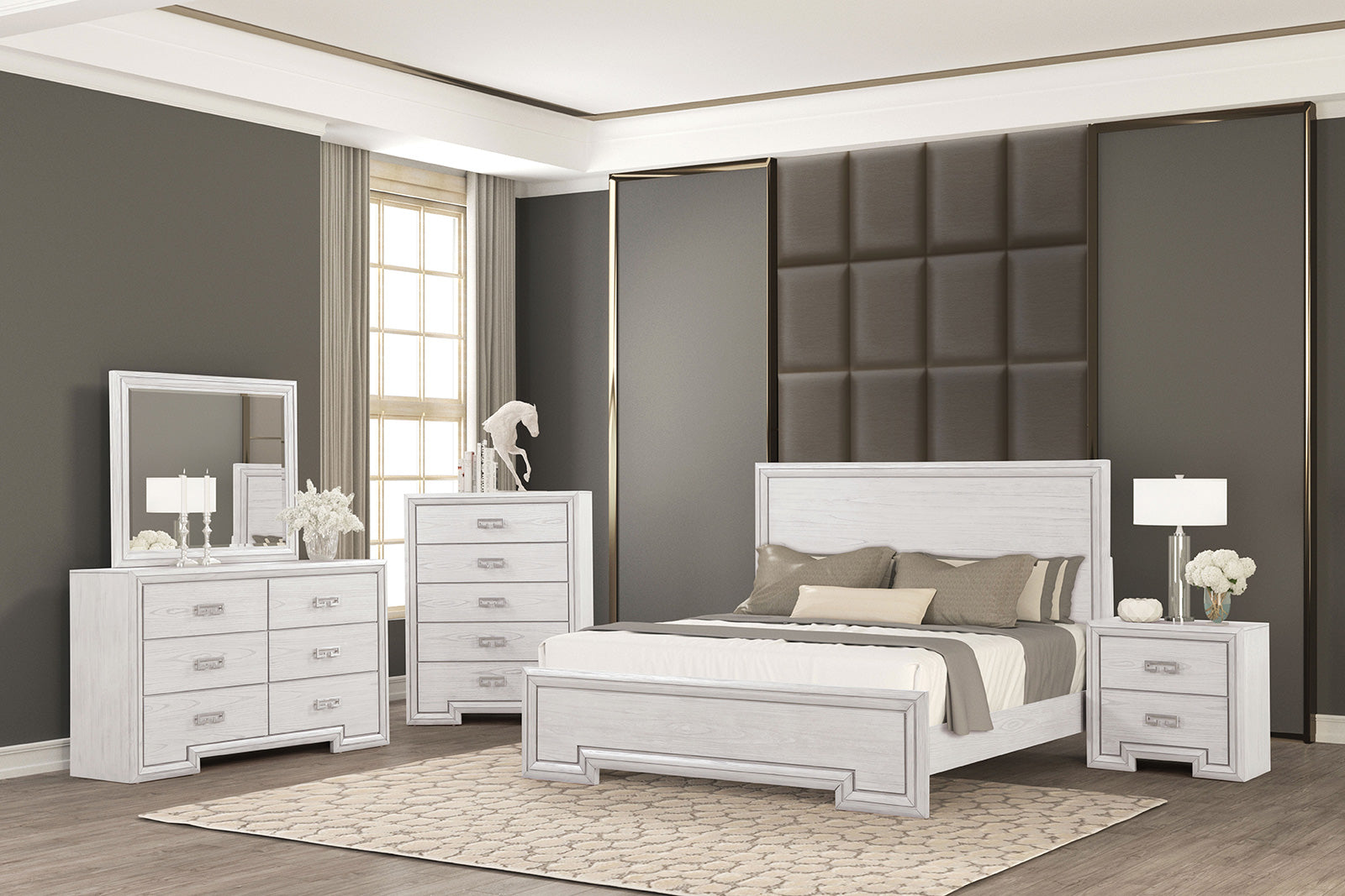 Basilone White Dresser