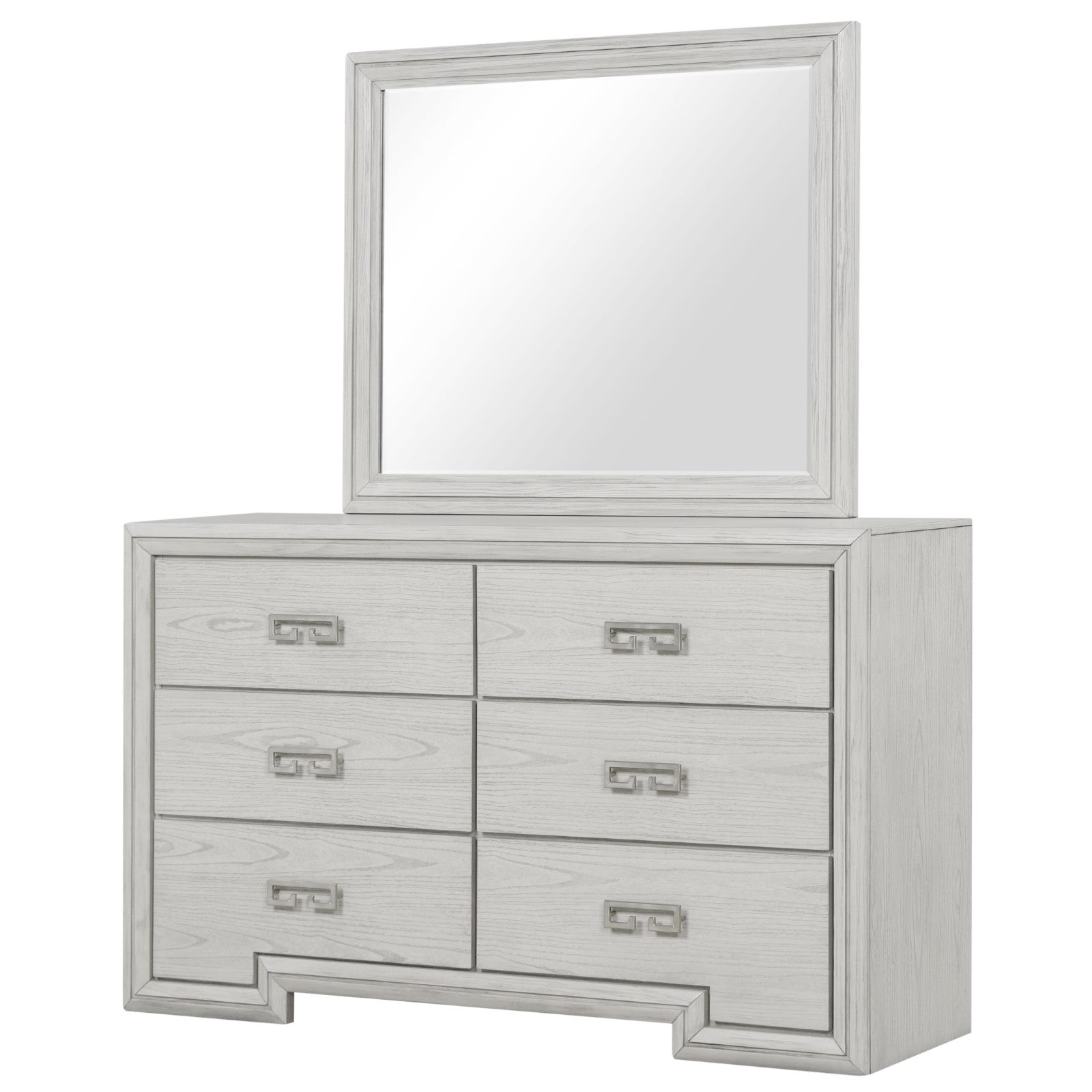 Basilone White Queen 5 Piece Bedroom Set w/2 Nightstands