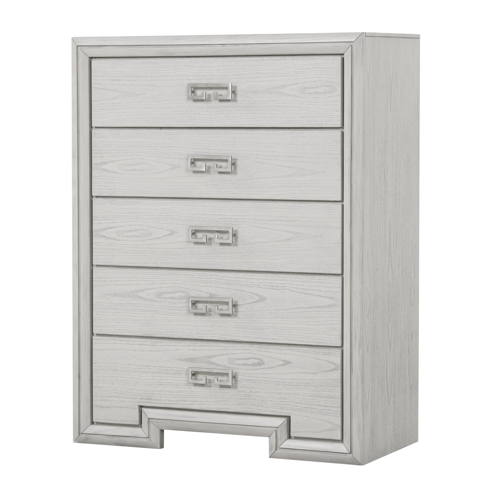 Basilone White Queen 5 Piece Bedroom Set w/Chest