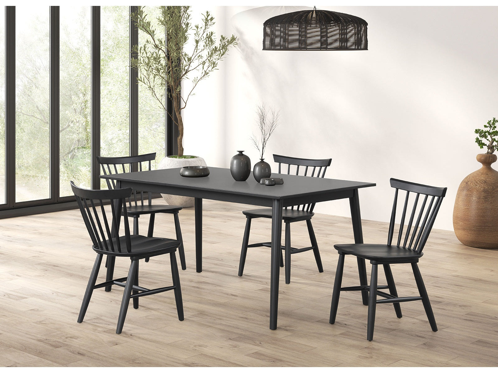 Beale Black 5 Piece Dining Set