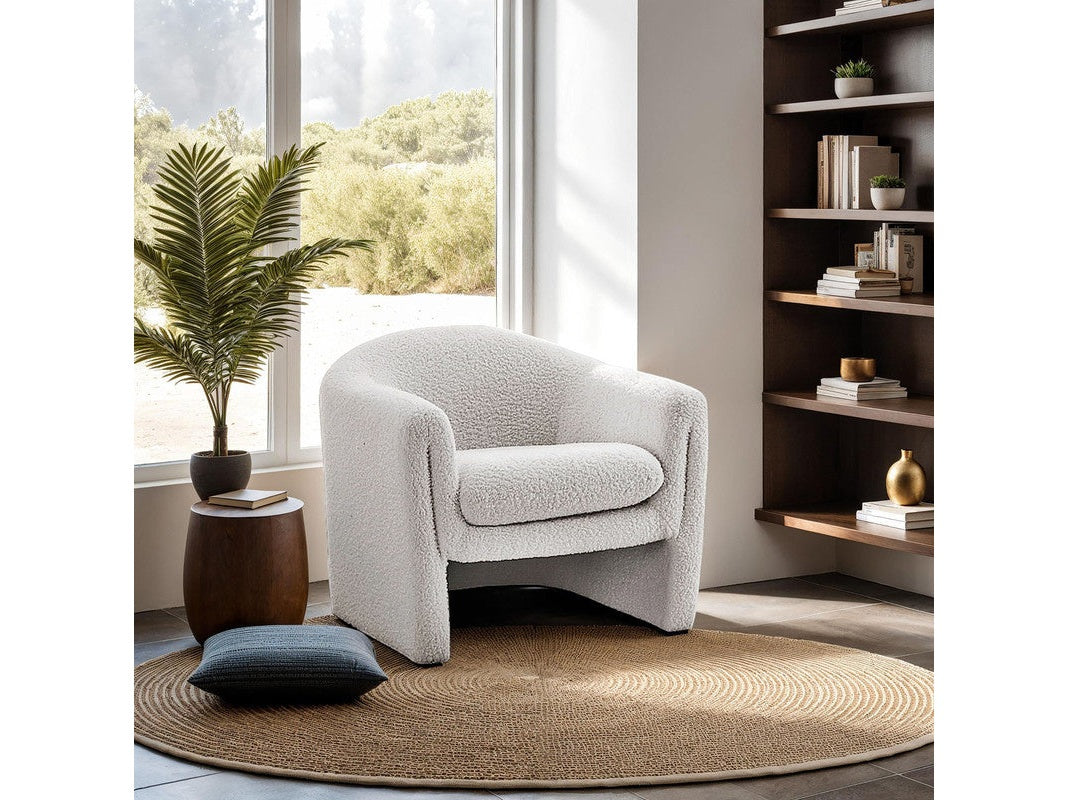 Bedale White Accent Chair