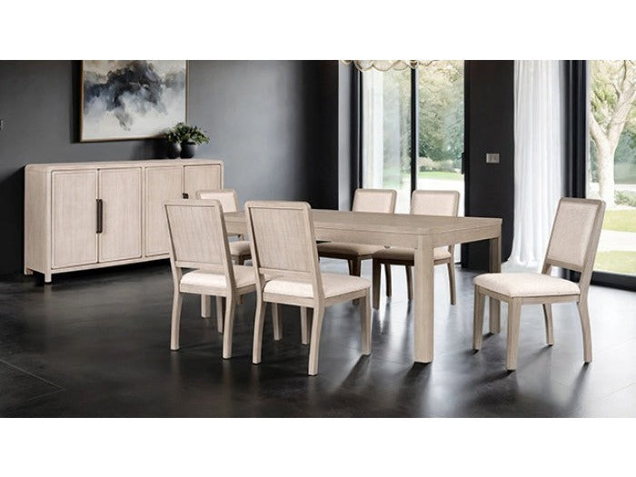 Belize Natural Oak 7 Piece Dining Set