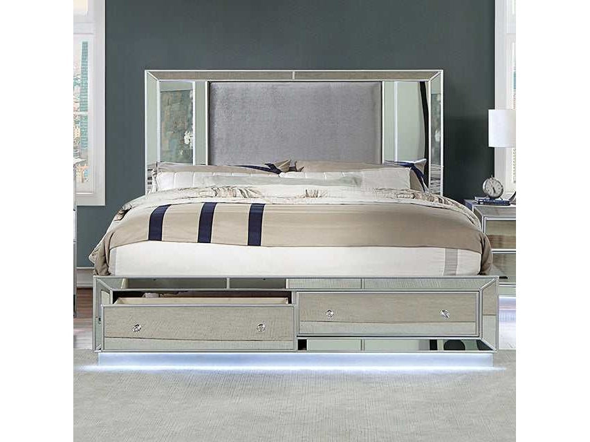 Belladonna Silver Queen Bed