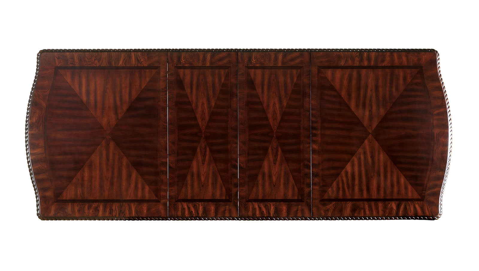 Bellagio Brown Cherry Fabric Uph. Dining Room Set / 9-piece