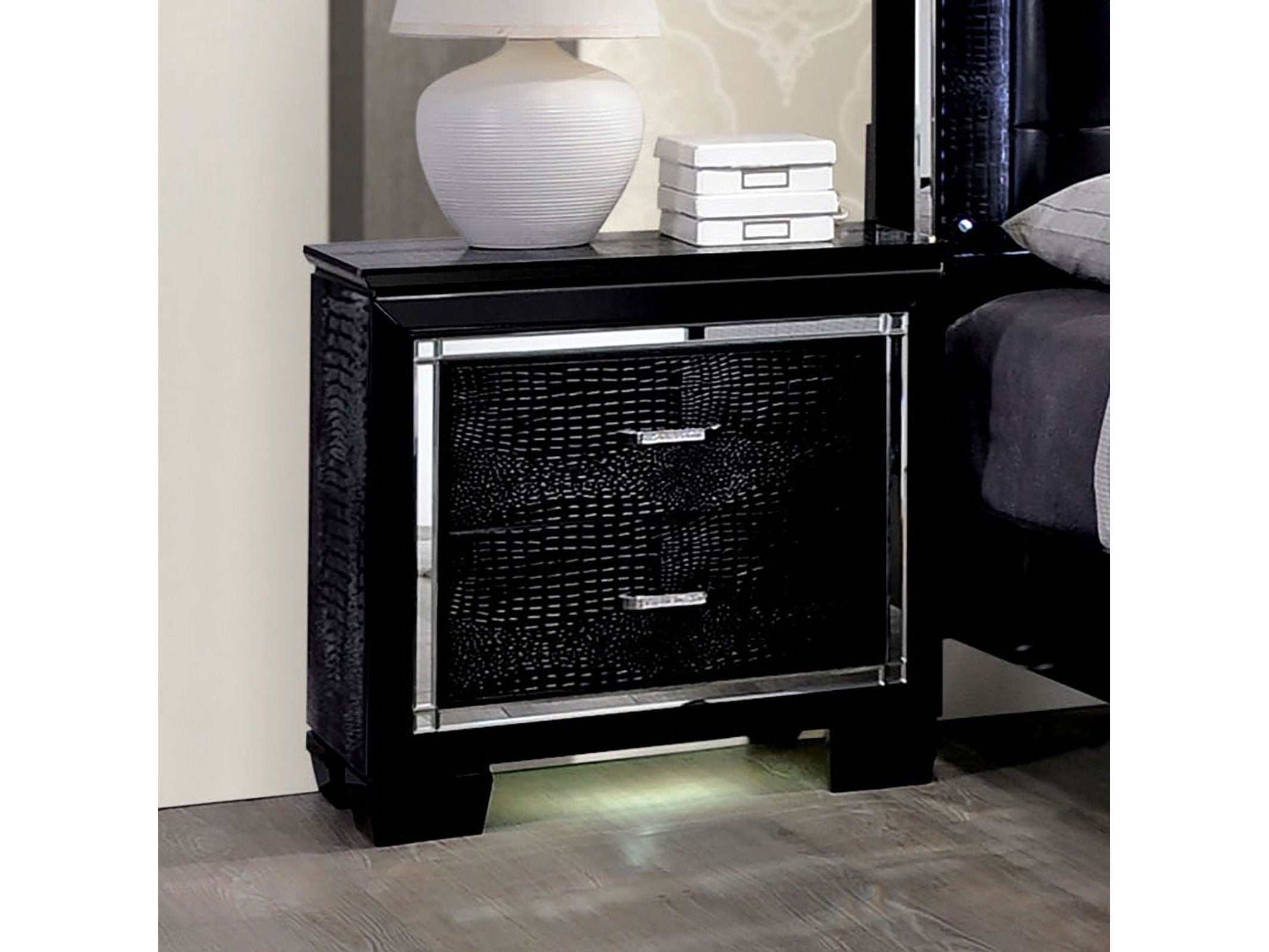 Bellanova Black Nightstand