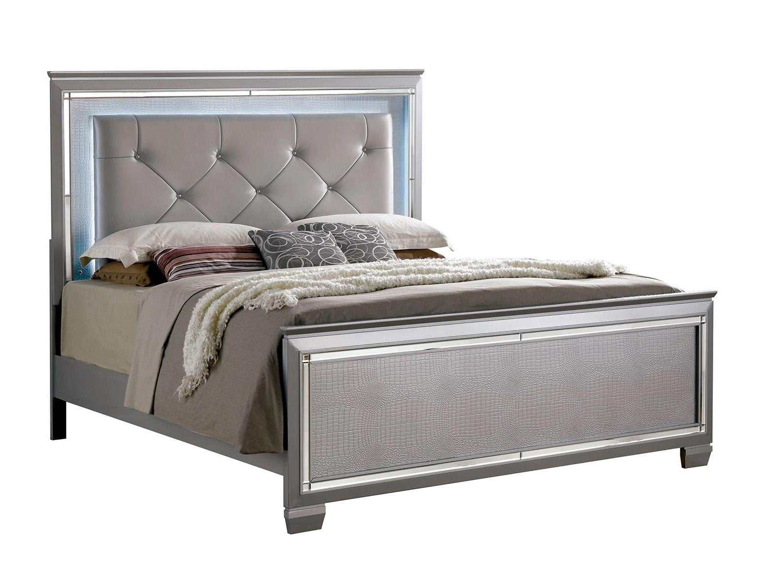 Bellanova Silver Queen Bed