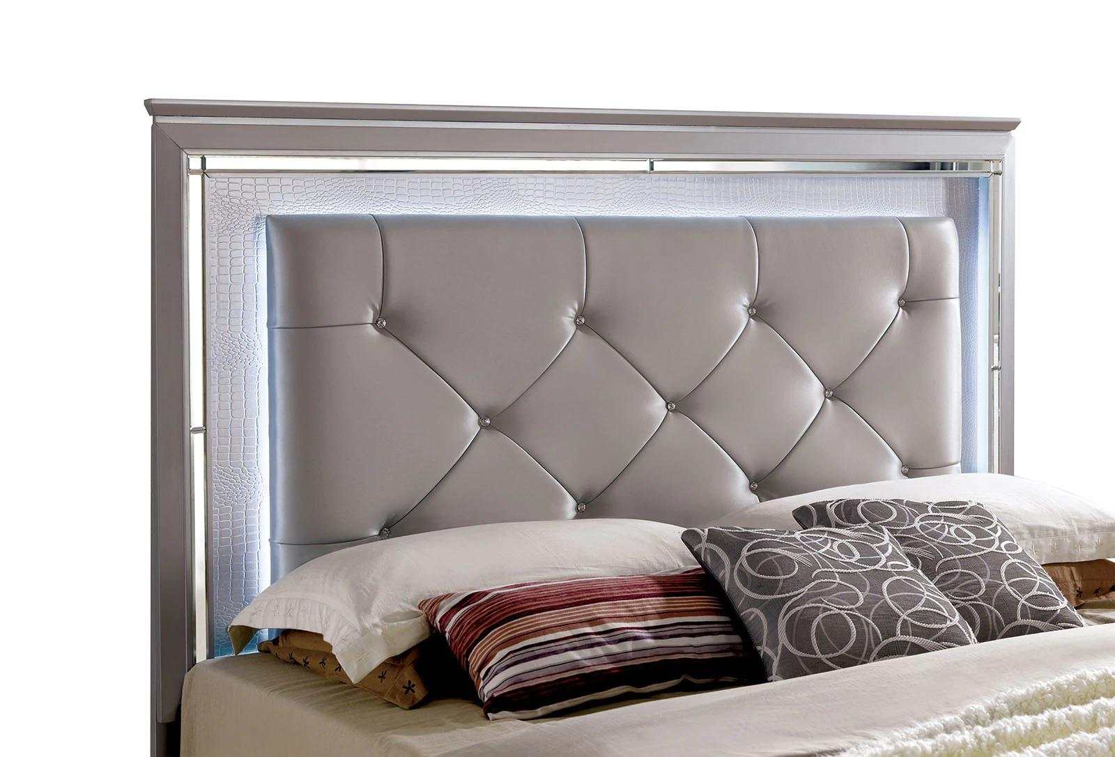 Bellanova Silver Queen Bedroom Set / 4pc