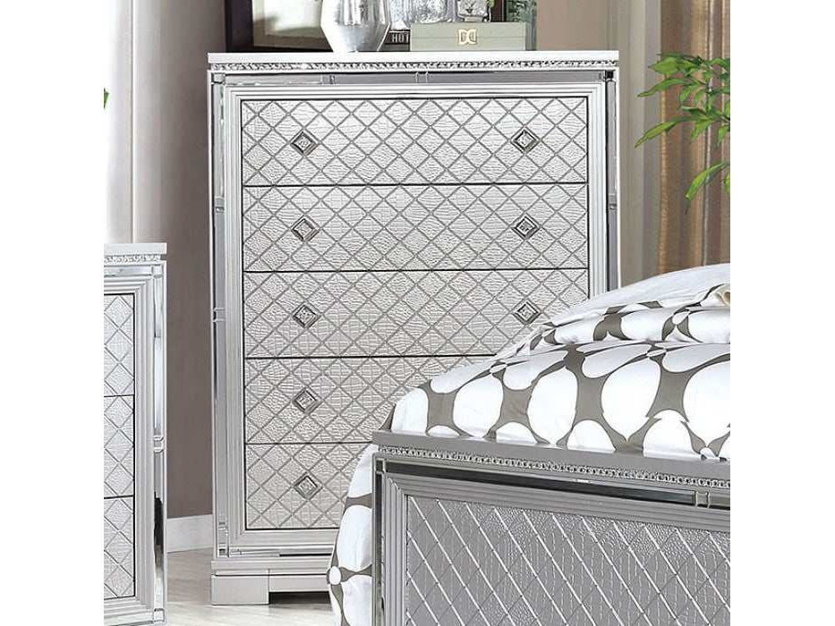 Belleterre Gray/Silver & Mirrored Chest