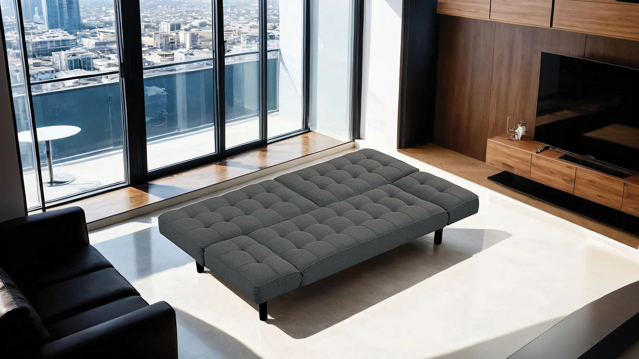 Bellevue Dark Gray Futon Sofa