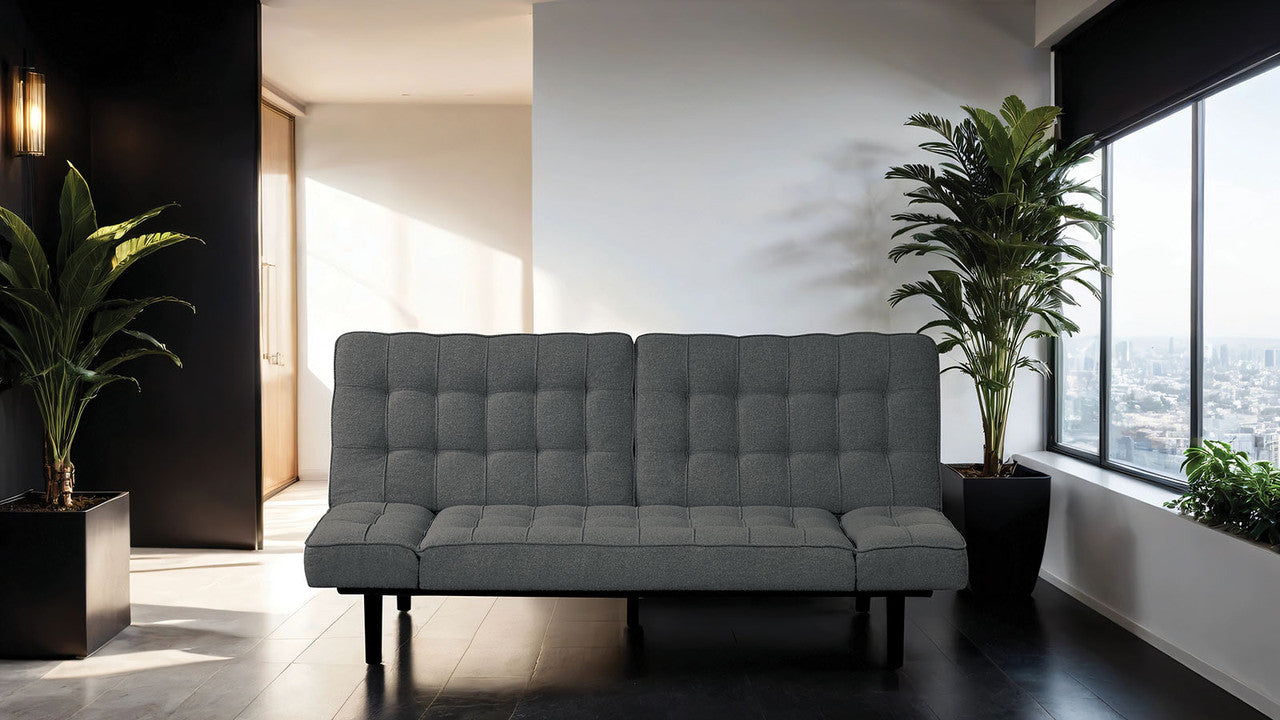Bellevue Dark Gray Futon Sofa