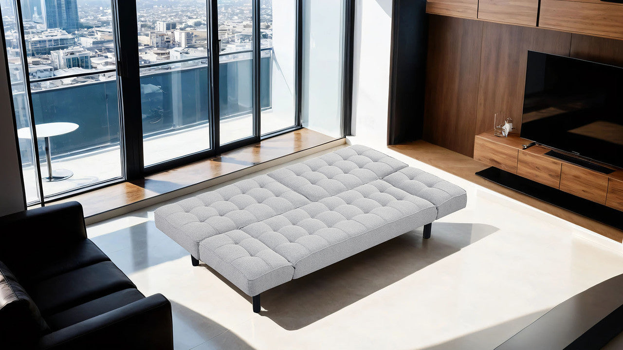 Bellevue Light Gray Futon Sofa