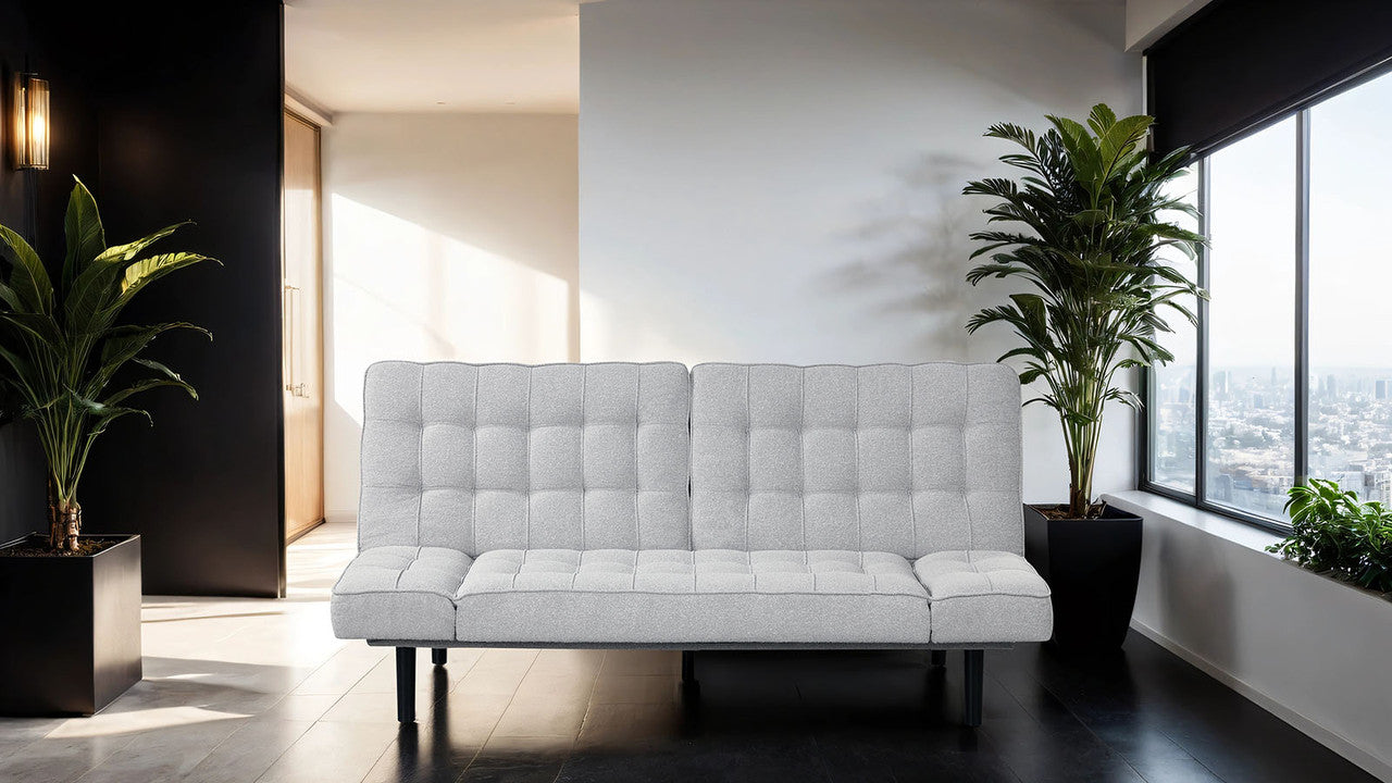 Bellevue Light Gray Futon Sofa