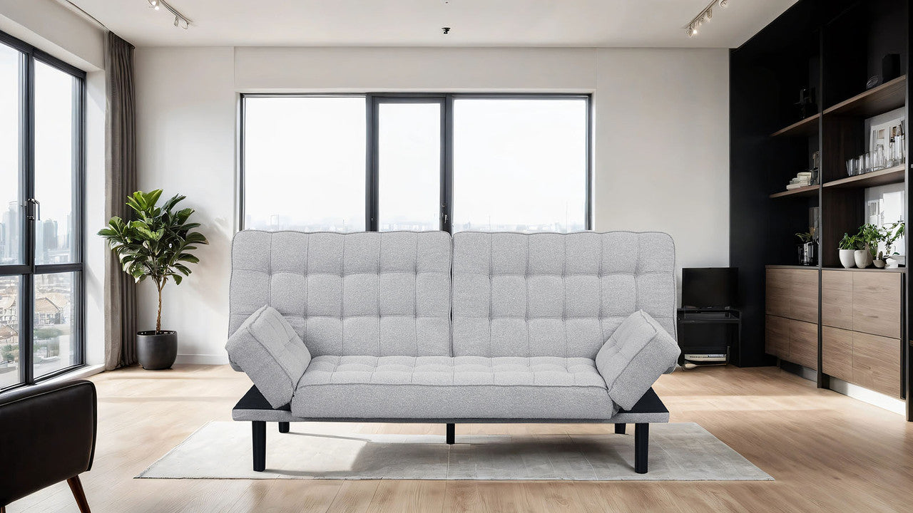 Bellevue Light Gray Futon Sofa