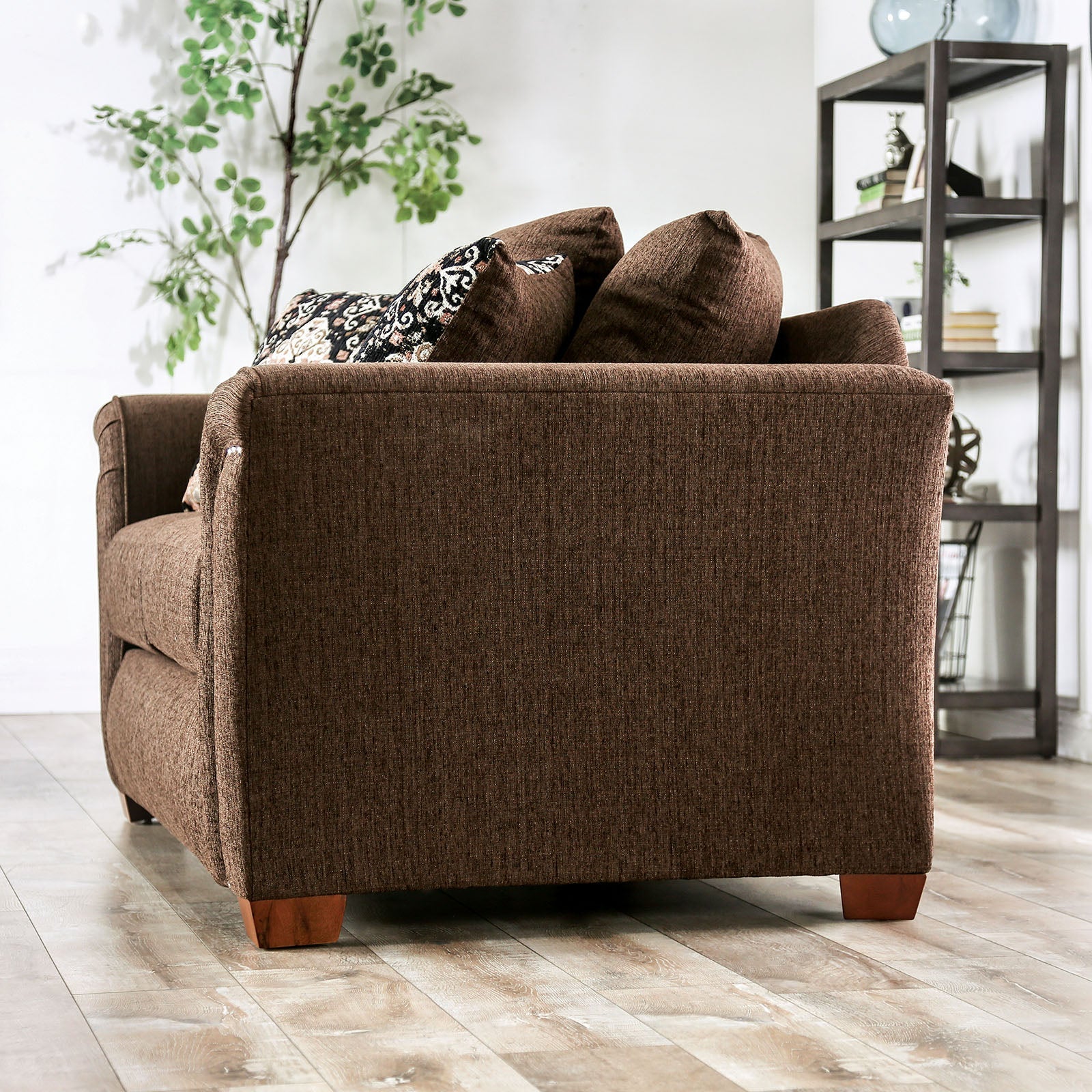 Belsize Chocolate/Tan Loveseat