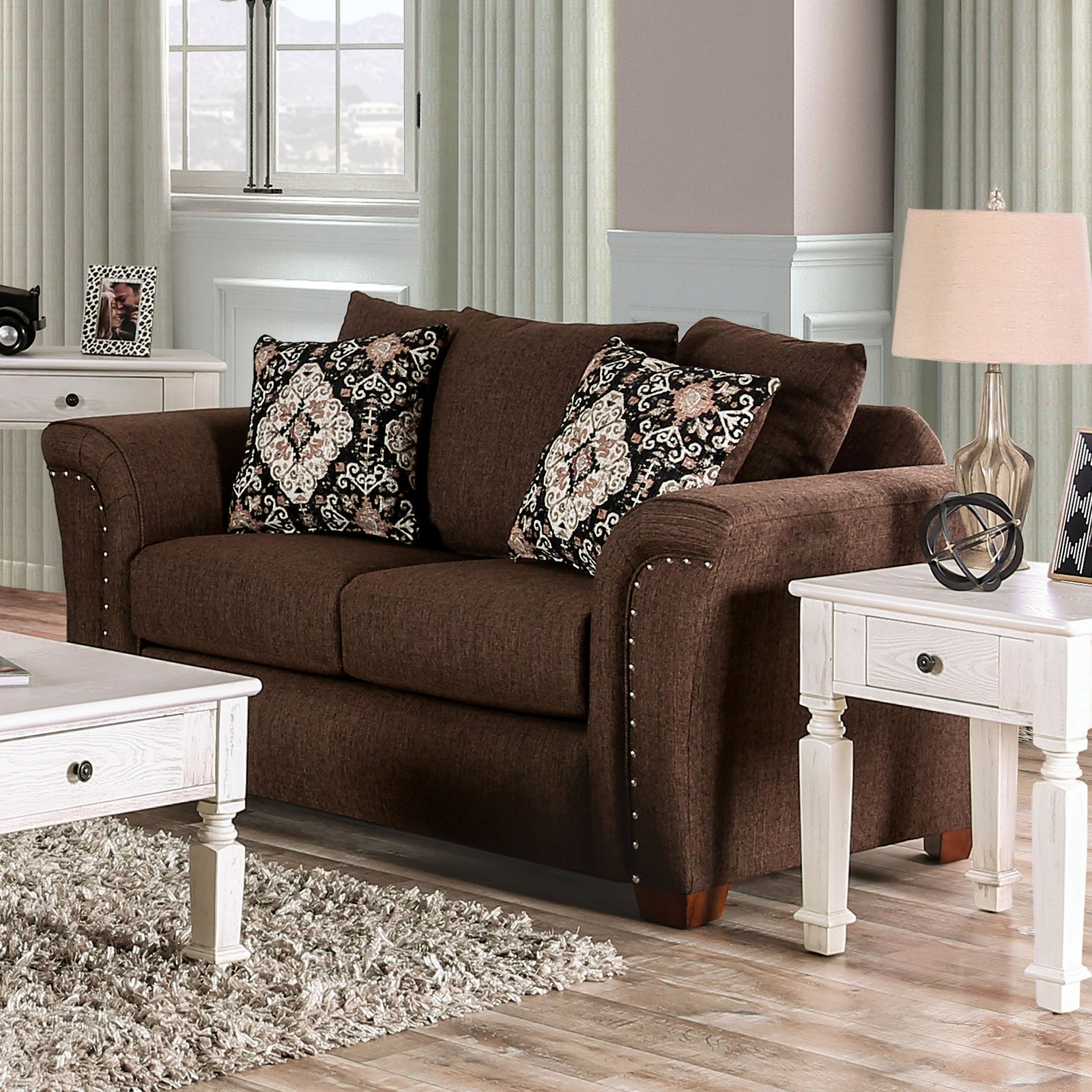 Belsize Chocolate/Tan Sofa & Loveseat