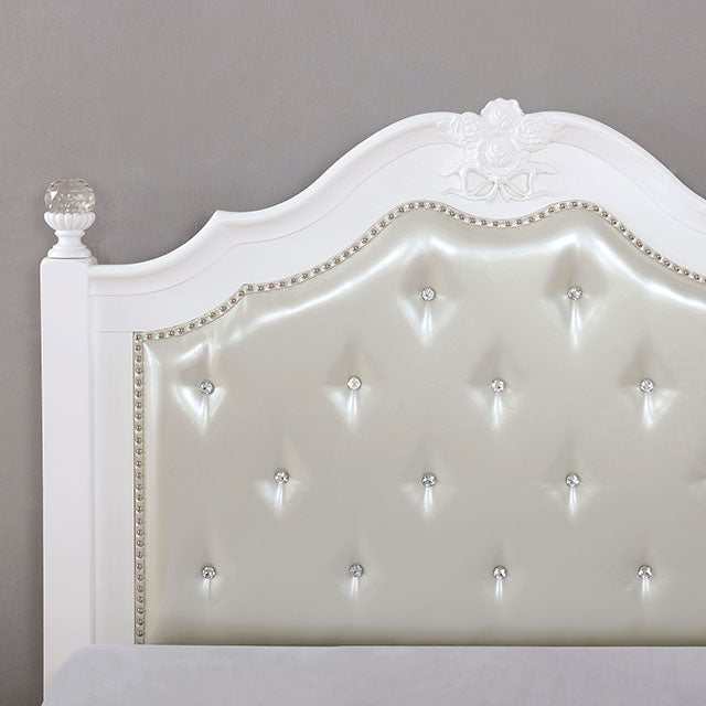 Belva White Twin Bed