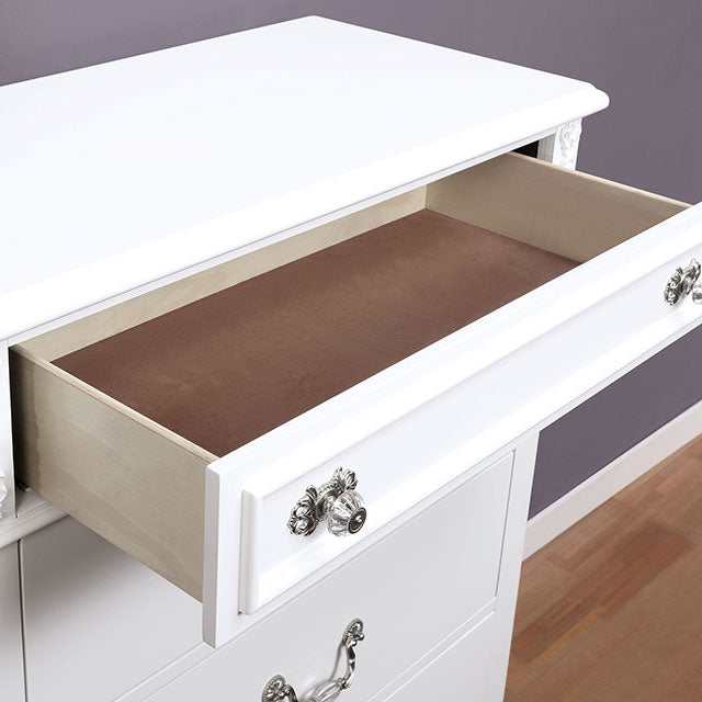 Belva White Twin Bed