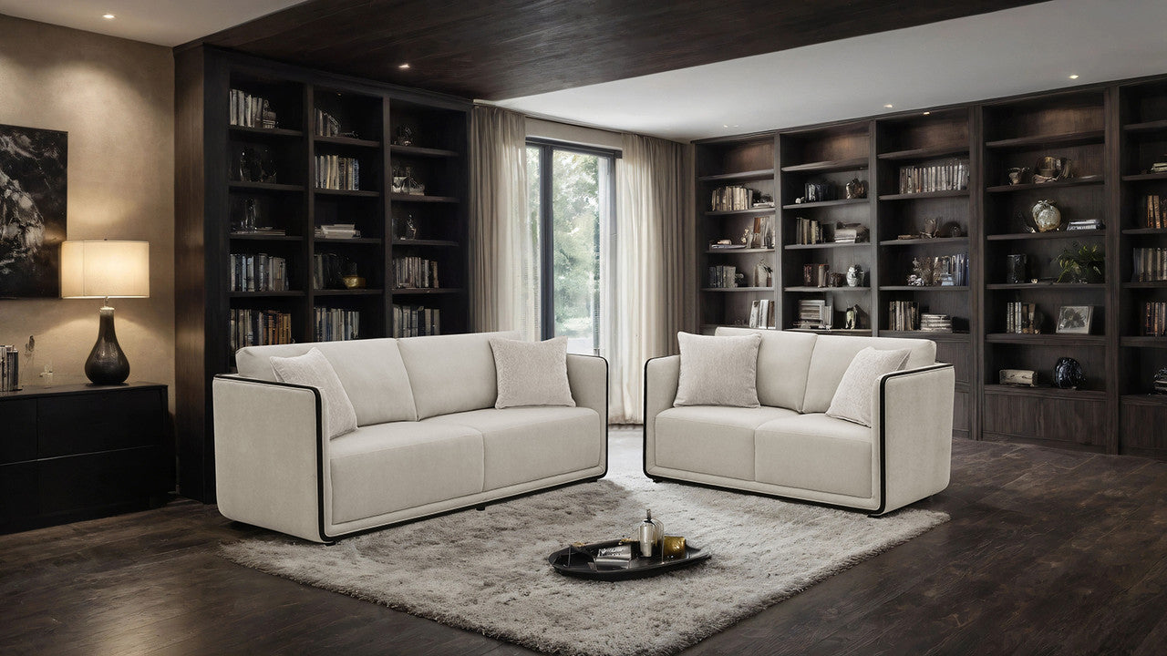 Benilde Taupe Loveseat