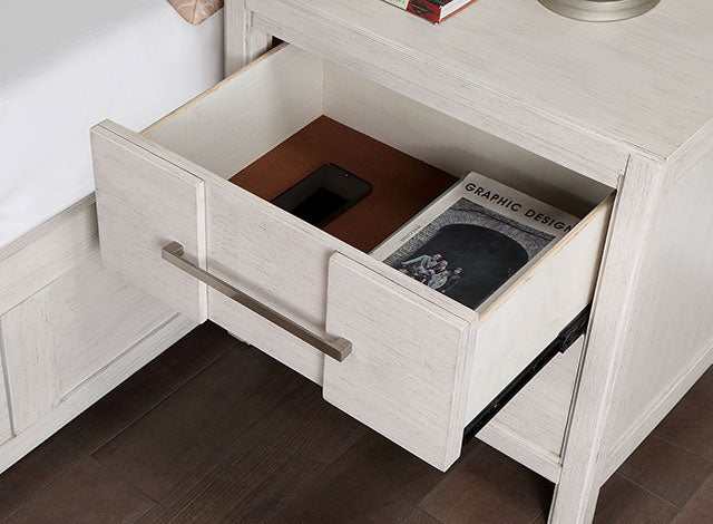 Berenice White Nightstand
