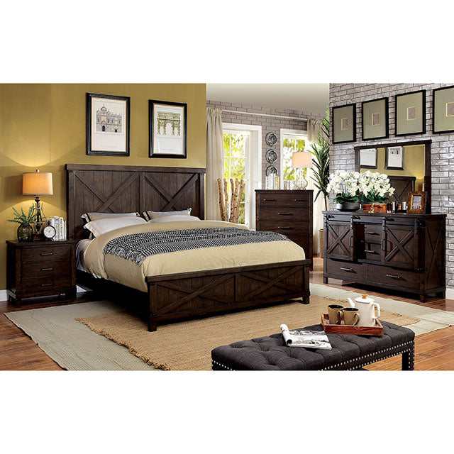 Bianca Dark Walnut Eastern King Bed