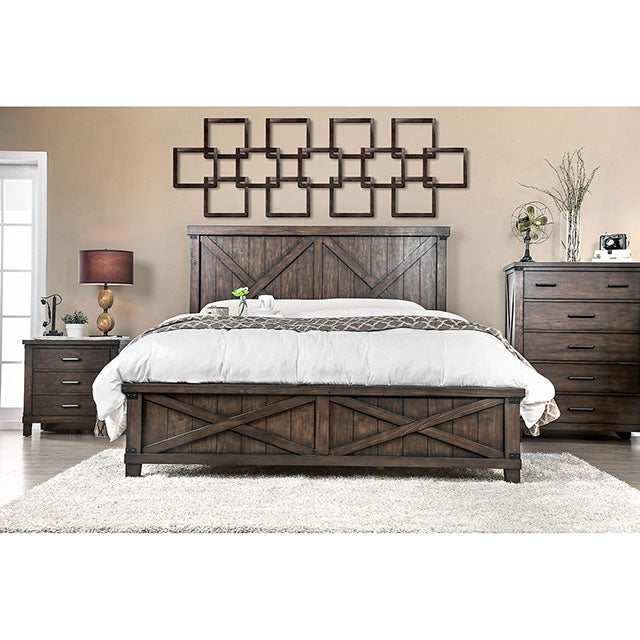 Bianca Dark Walnut Eastern King Bed