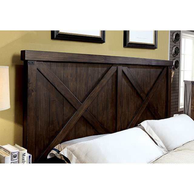Bianca Dark Walnut Queen Bed
