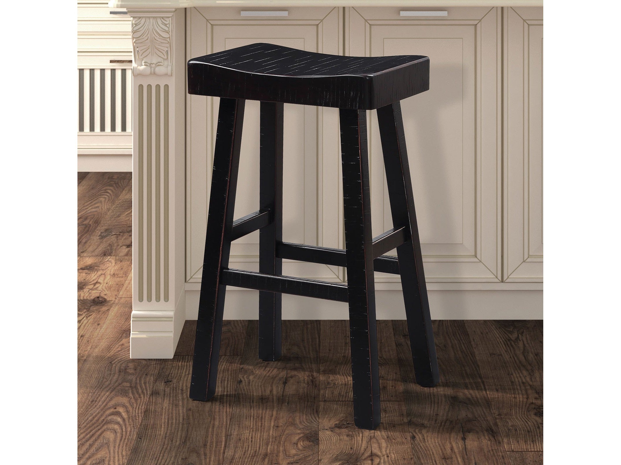 Biasca Black Stool (Set of 2)