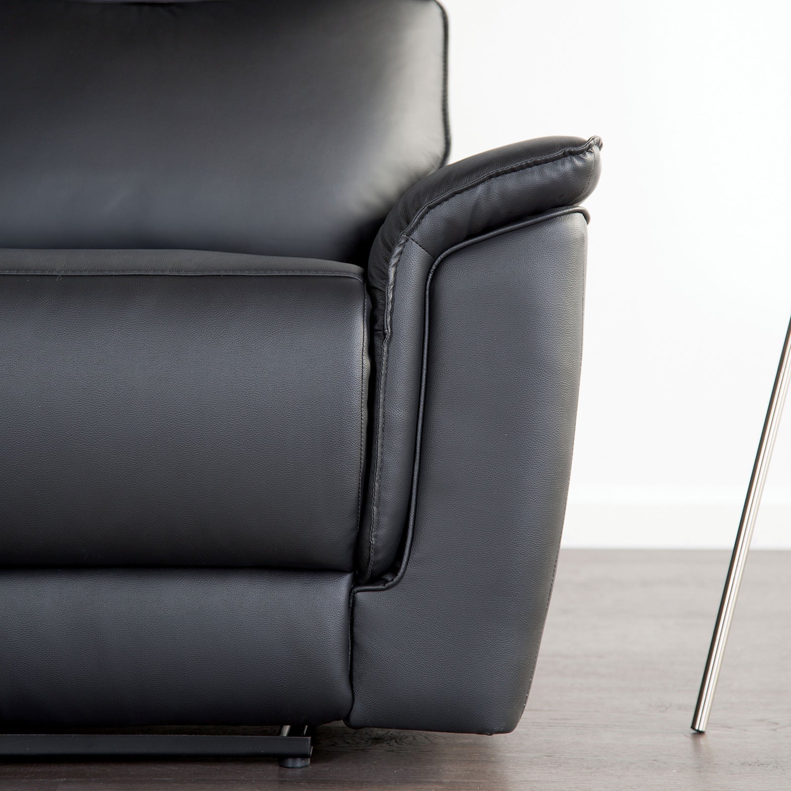 Bienne Black Upholstery Reclining Living Room Set