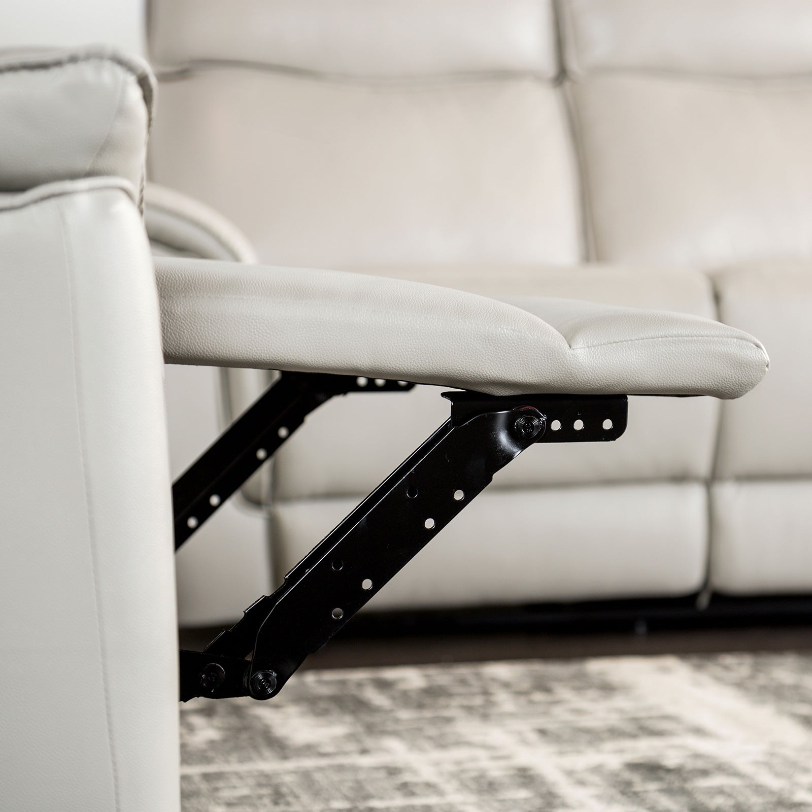 Bienne Taupe Upholstery Reclining Living Room Set