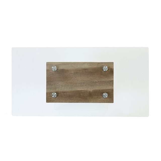 Bima White/Natural Tone Sofa Table