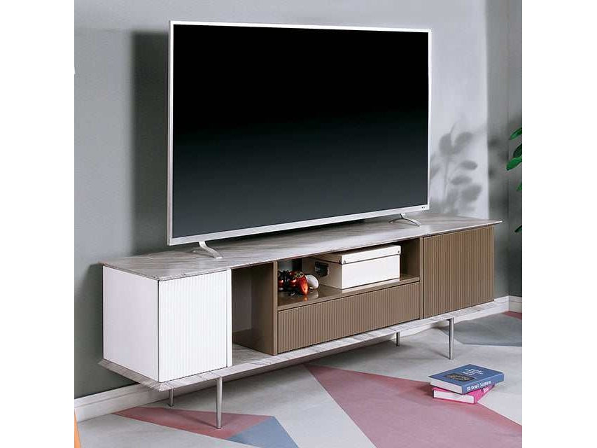 Blair White/Champagne/Gray 70" TV Console