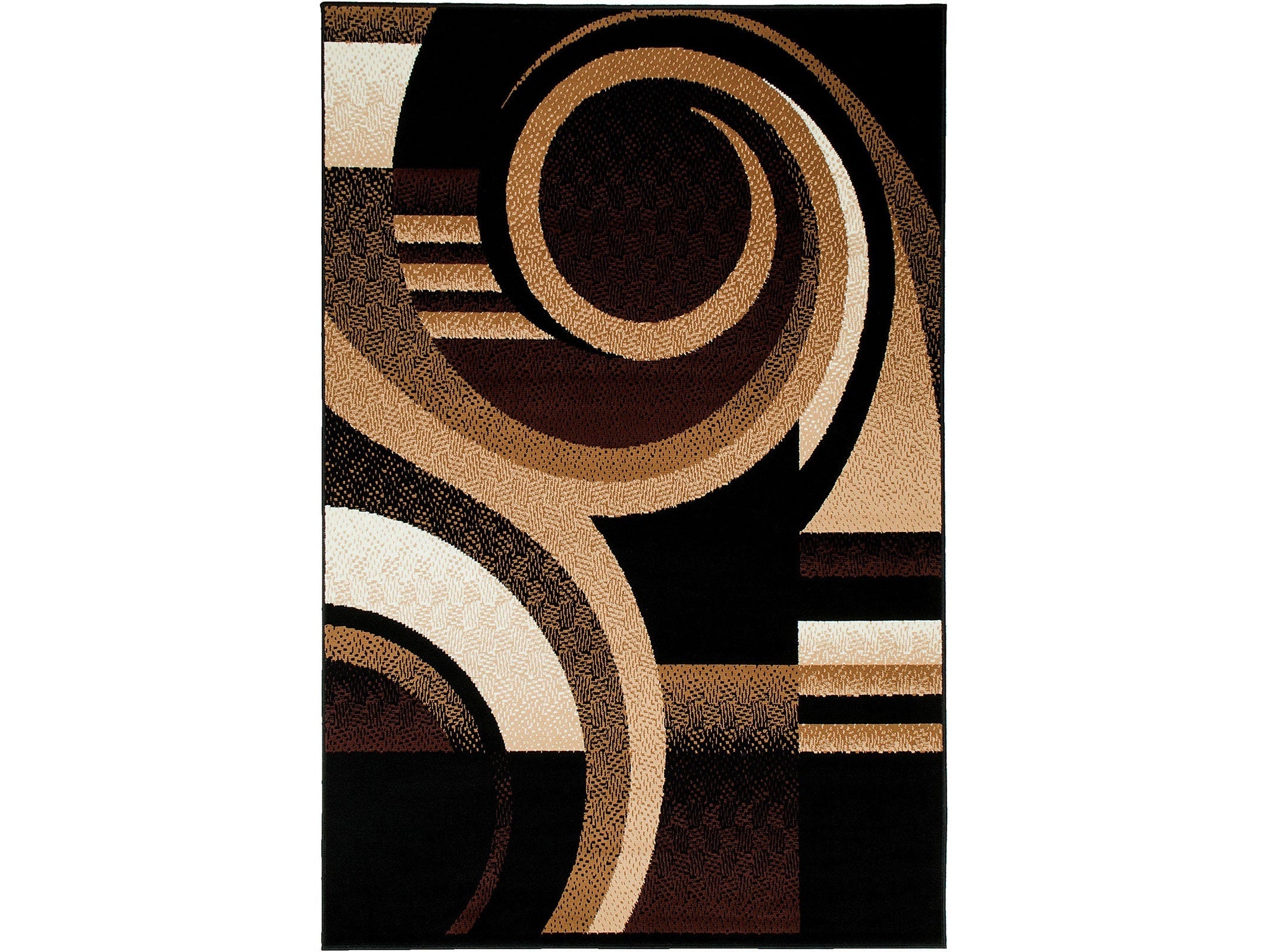 Blitar Brown/Black 5' X 7' Area Rug