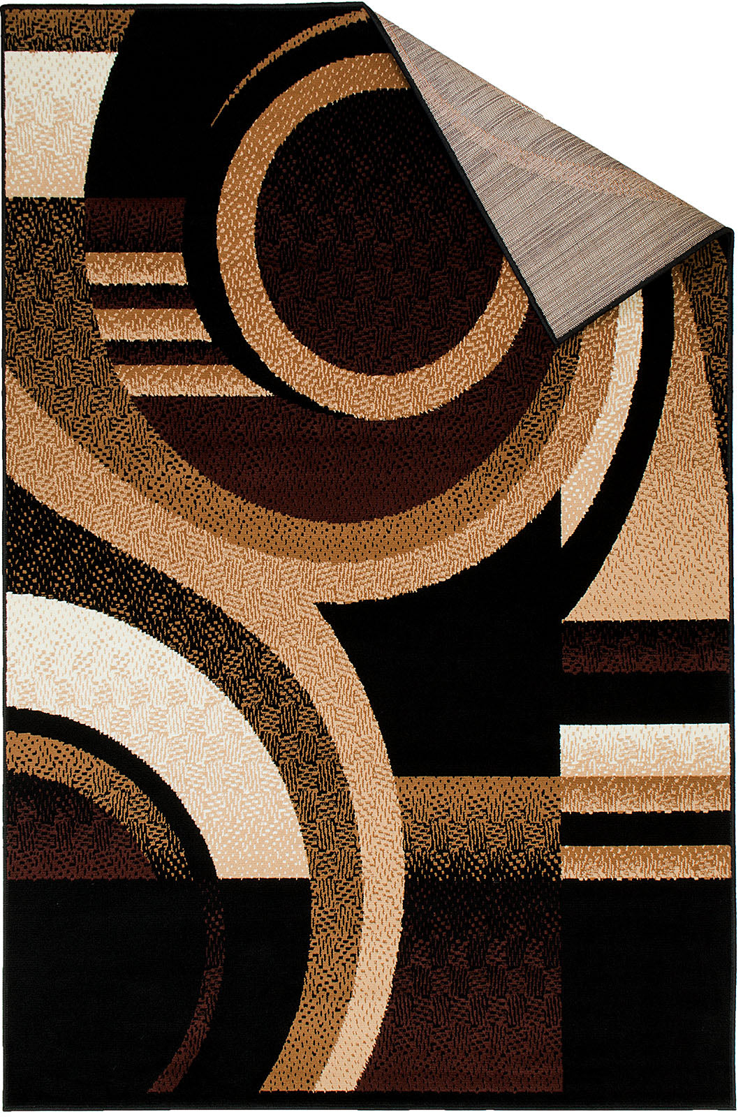 Blitar Brown/Black 5' X 7' Area Rug