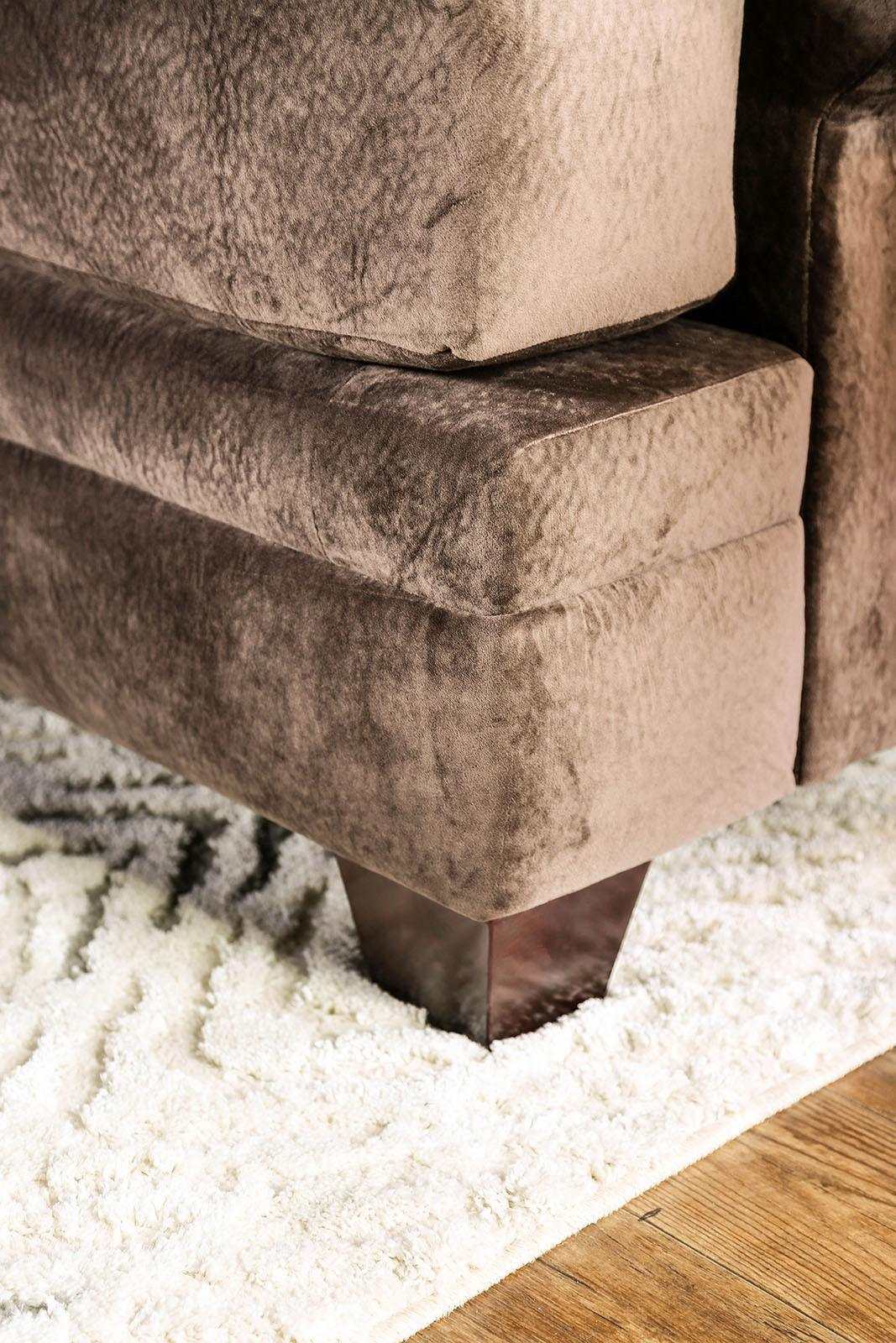Bonaventura Brown Stationary Sofa & Loveseat 2pc