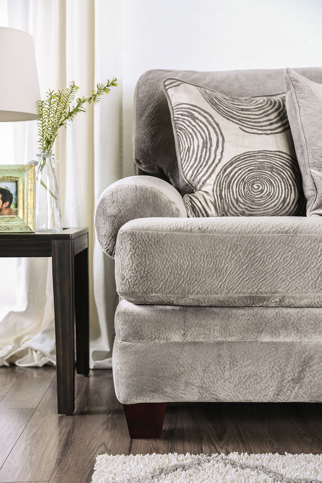 Bonaventura Gray/Pattern Sofa