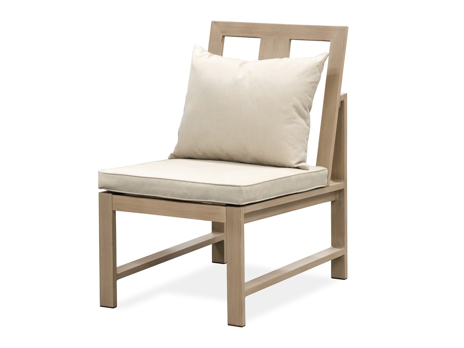 Bordeaux Natural/Beige Outdoor Armless Chair