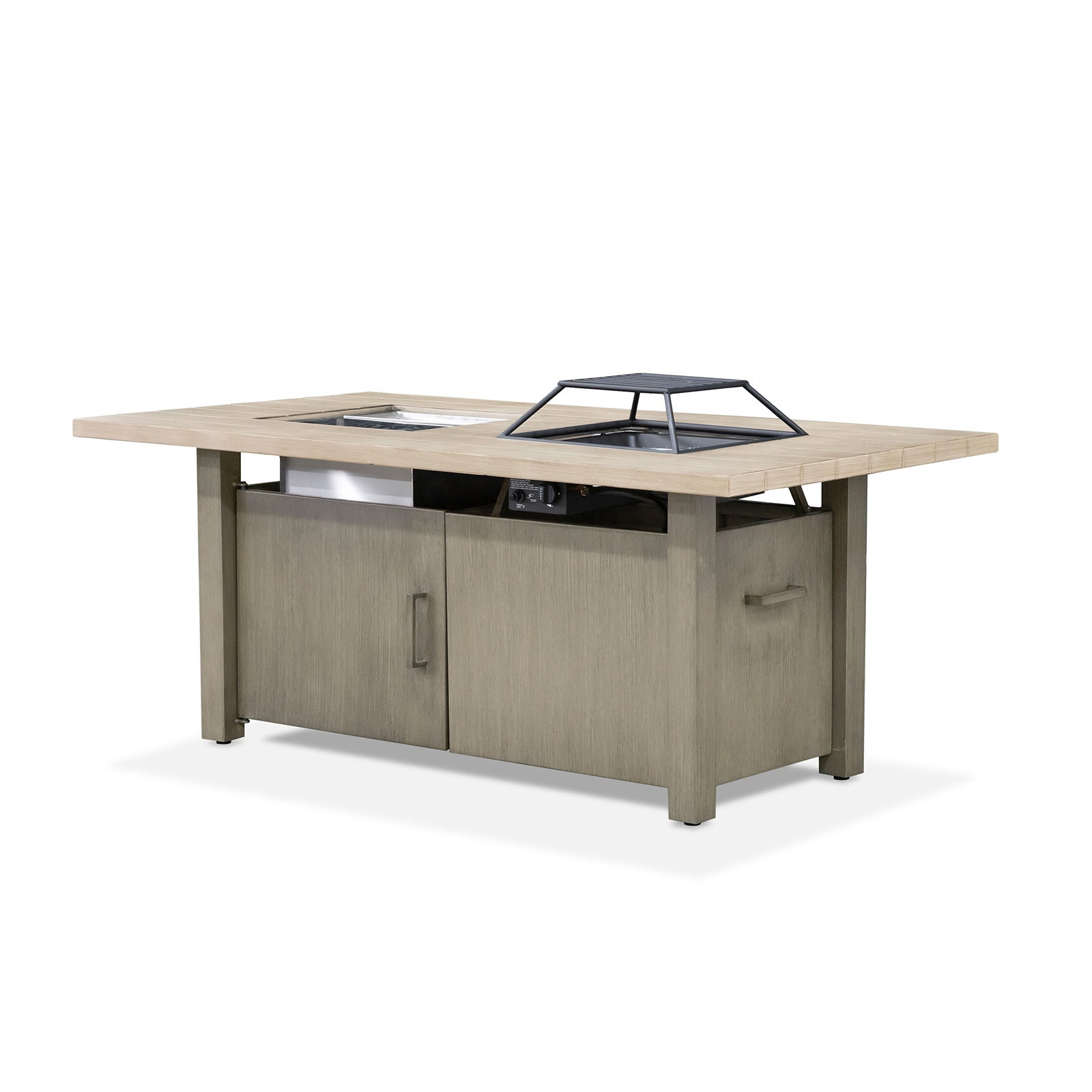 Bordeaux Natural/Light Gray/Beige 6 PieceOutdoor Dining Set