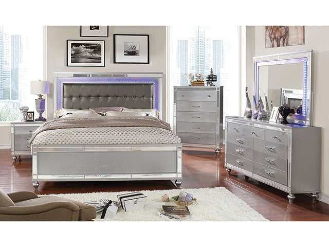 Brachium Silver California King Bed