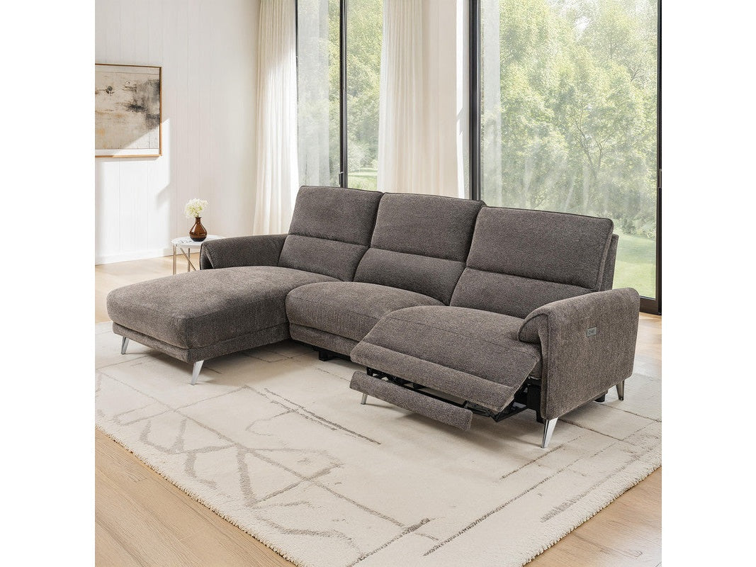 Brande Brown Power Sectional