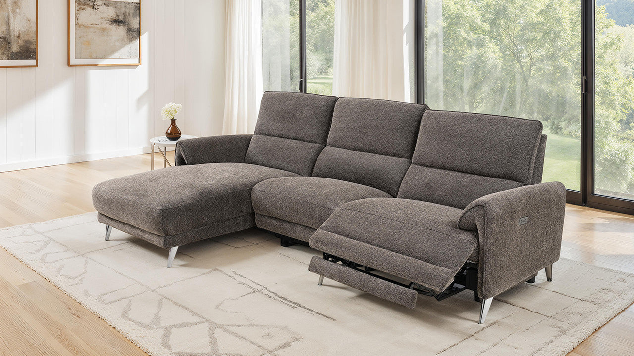 Brande Brown Power Sectional