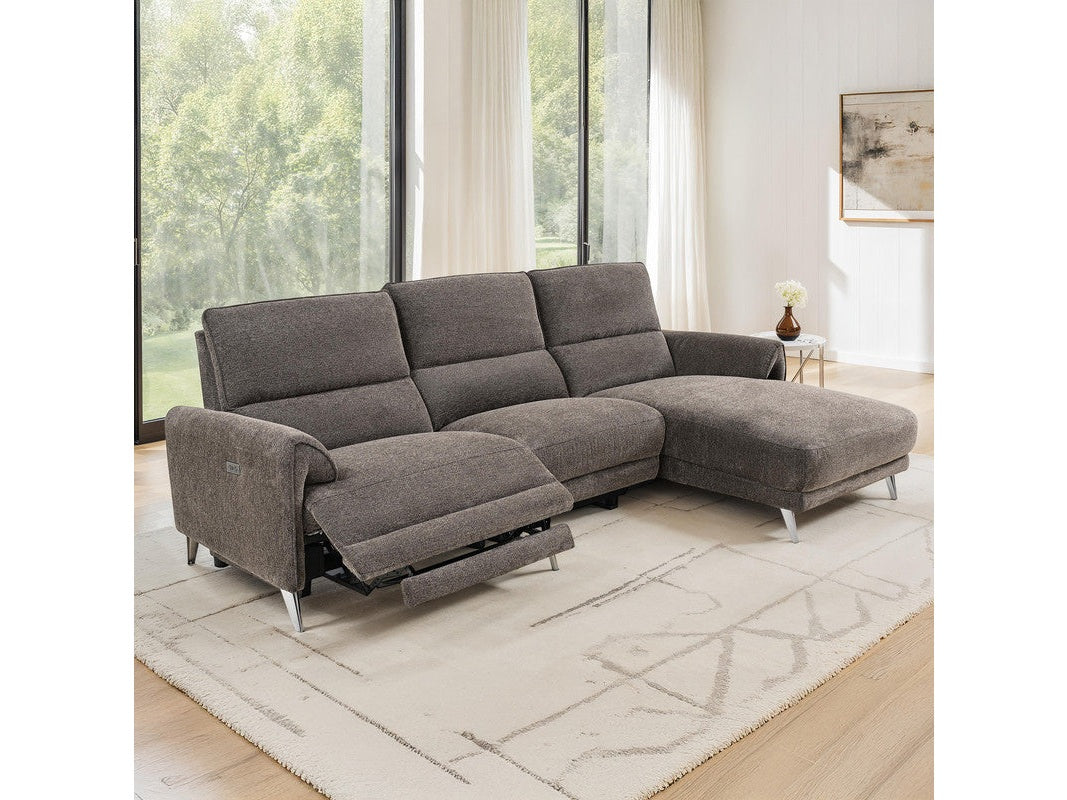 Brande Brown Power Sectional