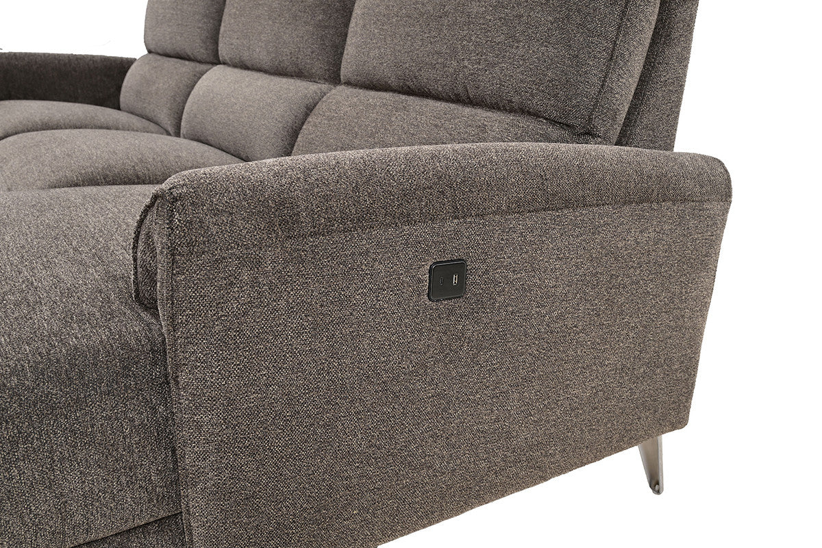 Brande Brown Power Sectional