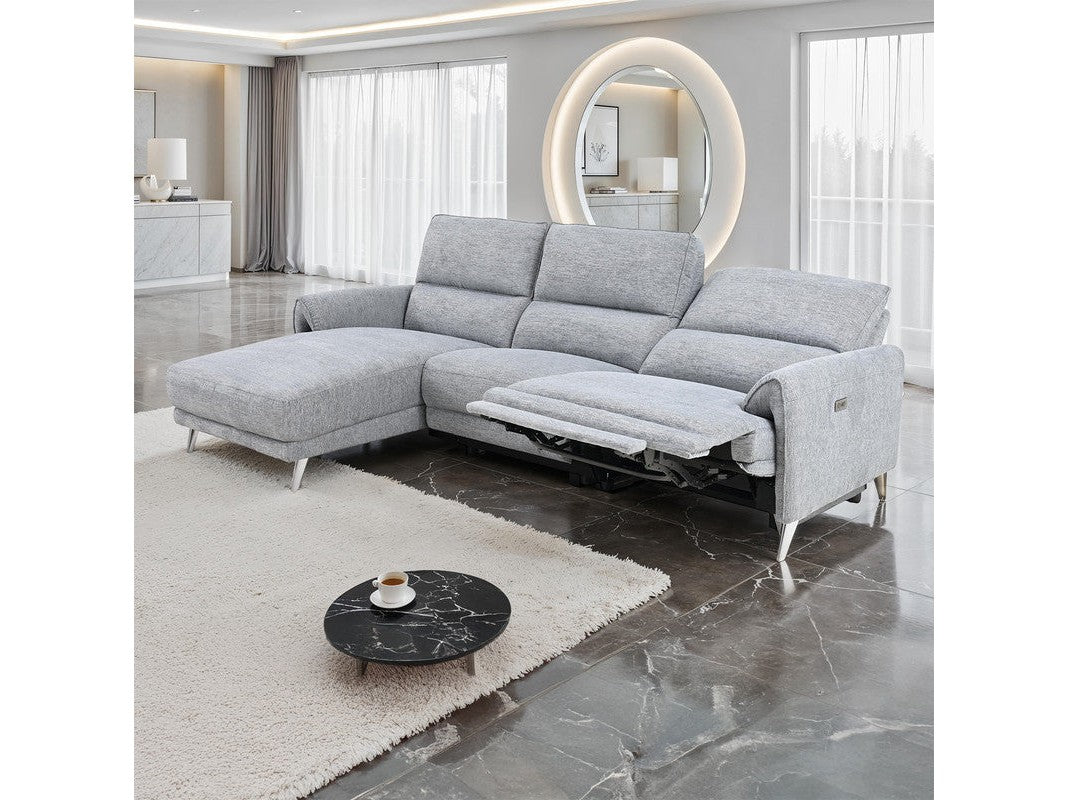 Brande Gray Power Sectional