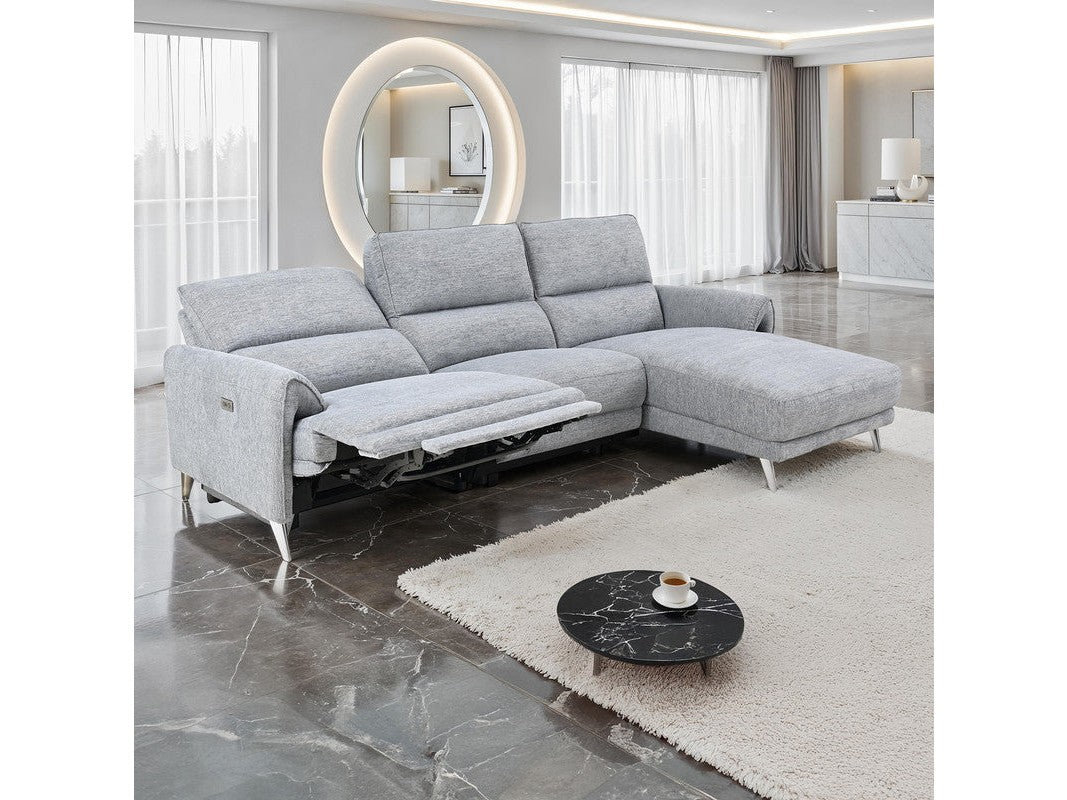 Brande Gray Power Sectional