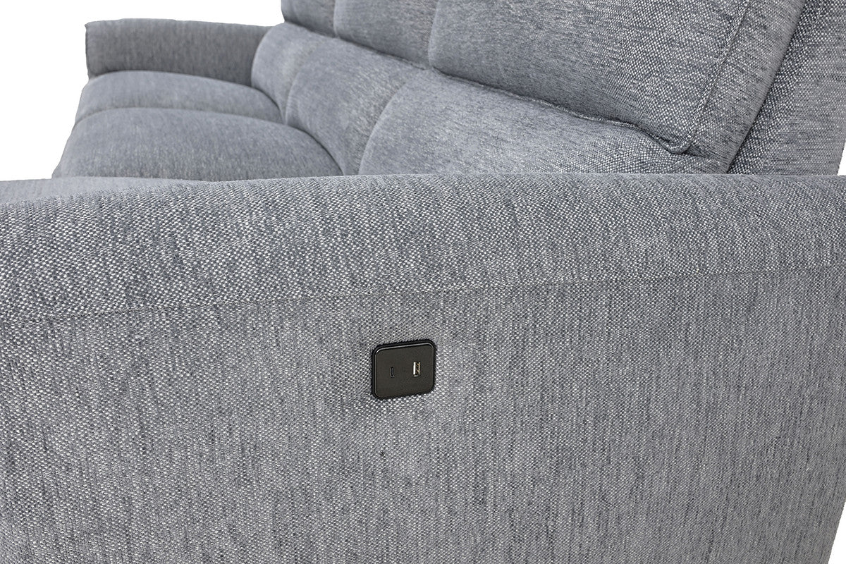 Brande Gray Power Sectional