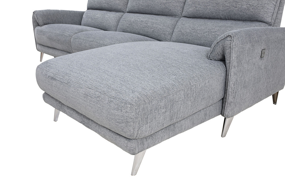 Brande Gray Power Sectional