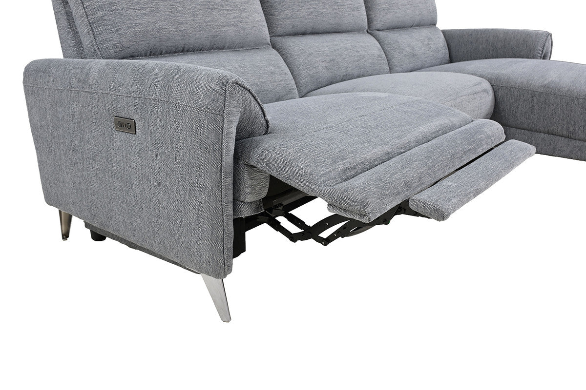 Brande Gray Power Sectional